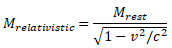 Mrelativistic=